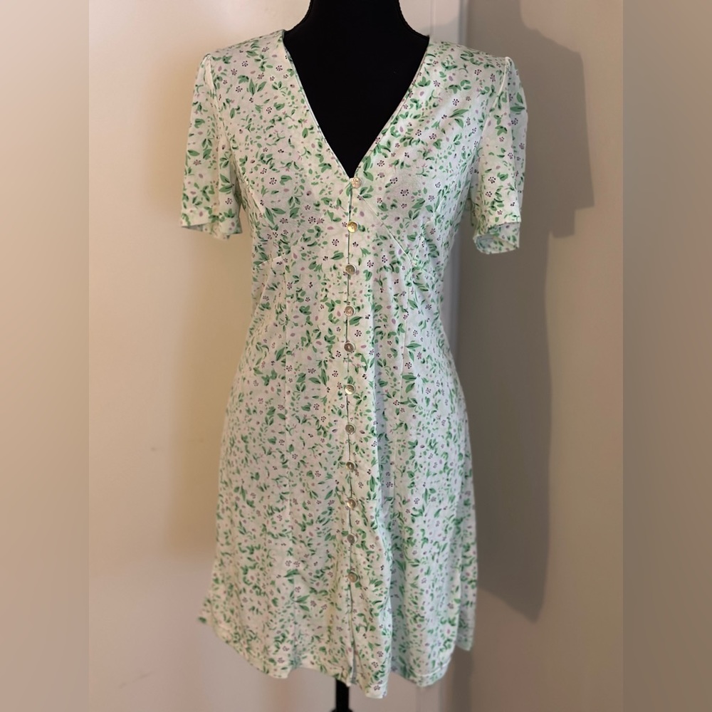 Mango Floral Dress Size M